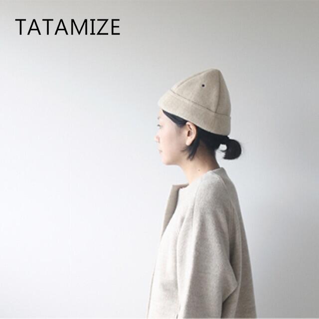 nest Robe(ネストローブ)の新品TATAMIZE✨タタミゼ BOWL CAP ボウルキャップ ウールニット帽 レディースの帽子(ニット帽/ビーニー)の商品写真