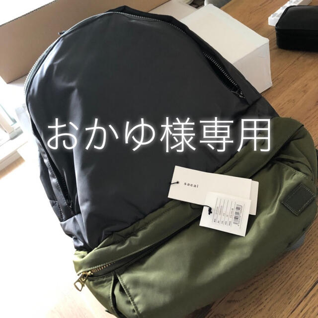 sacai(サカイ)の【おかゆ様専用②】sacai×PORTER 2020aw新作リュック メンズのバッグ(バッグパック/リュック)の商品写真
