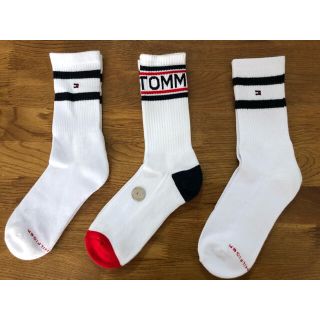 トミーヒルフィガー(TOMMY HILFIGER)の新品トミーヒルフィガーTOMMY HILFIGERレディースソックス3足セット4(ソックス)