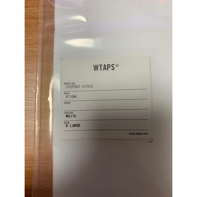 W)taps(ダブルタップス)のWTAPS WTVUA S/S TEE 20FW WHITE XLサイズ メンズのトップス(Tシャツ/カットソー(半袖/袖なし))の商品写真