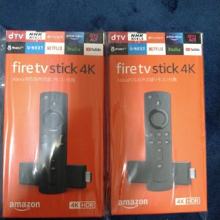 アマゾン　Fire TV Stick 4K ☓２個(映像用ケーブル)