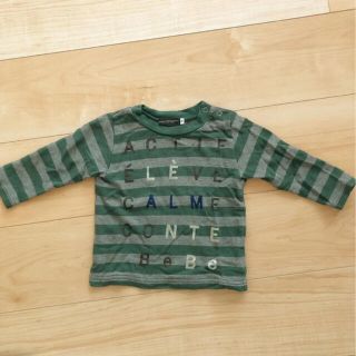 ベベ(BeBe)のボーダーロンT 80(Ｔシャツ)