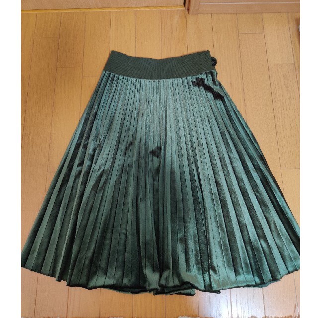最終SALE　ベロアスカート　ミモレ丈 レディースのスカート(その他)の商品写真