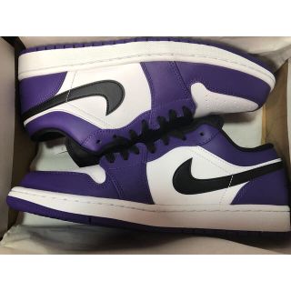 ナイキ(NIKE)のAIR JORDAN 1 LOW "COURT PURPLE  27.5 AJ1(スニーカー)