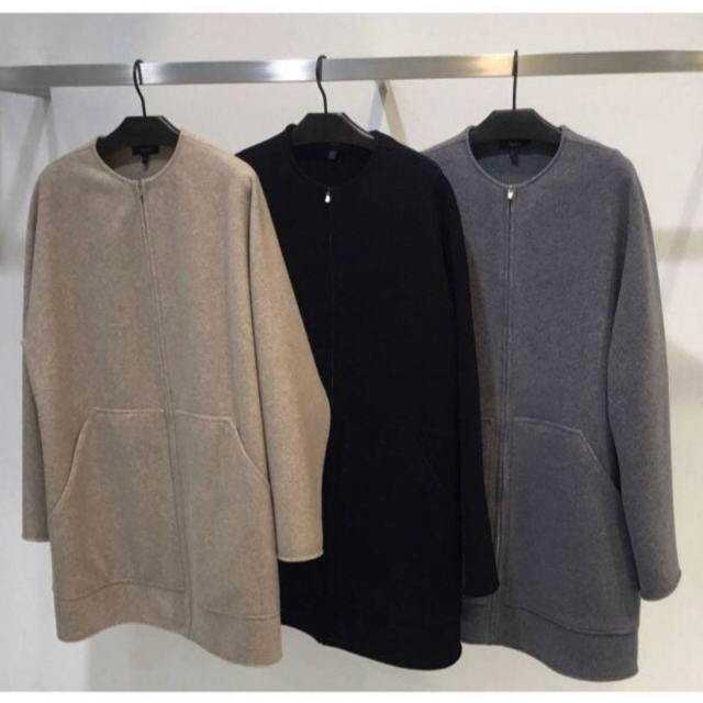 Theory 19aw ノーカラーコートレディース