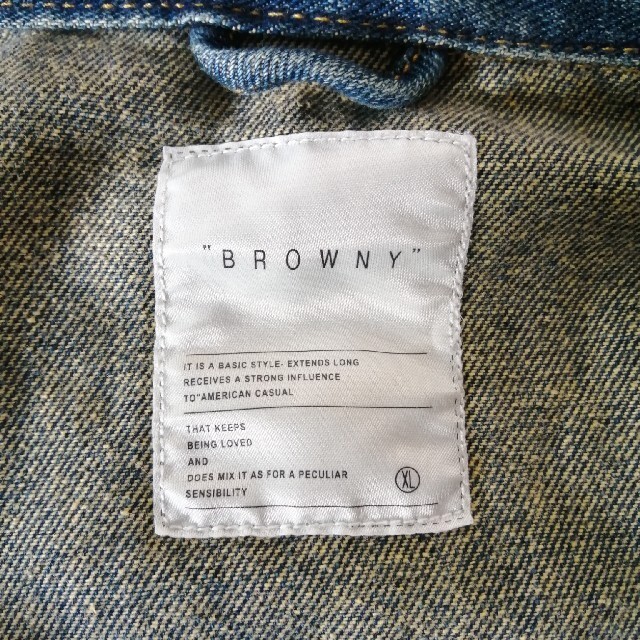 BROWNY(ブラウニー)のブラウニー　BROWNY デニム　Gジャン メンズのジャケット/アウター(Gジャン/デニムジャケット)の商品写真
