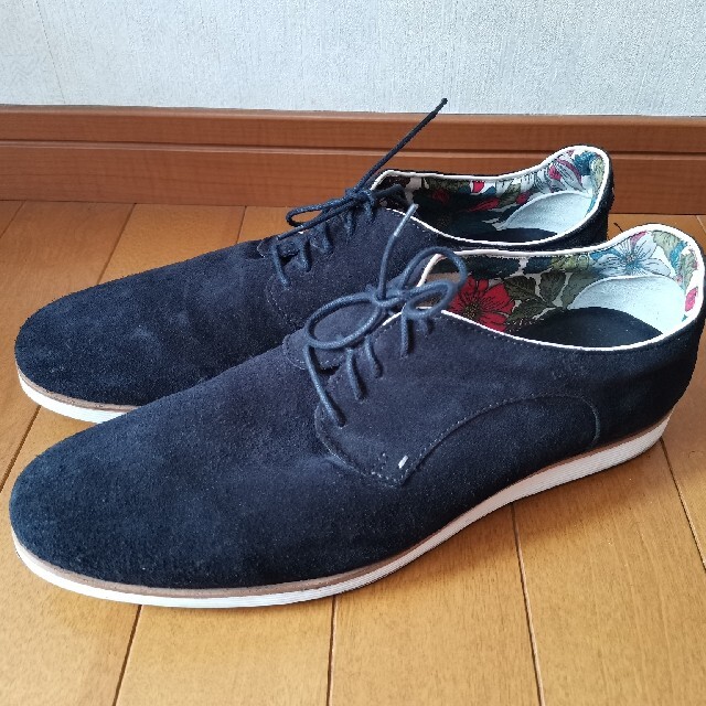 ZARA ザラ スエード シューズ ネイビー 26cmの通販 by もしも ZARA シューズ ドレスビジネス ネイビー