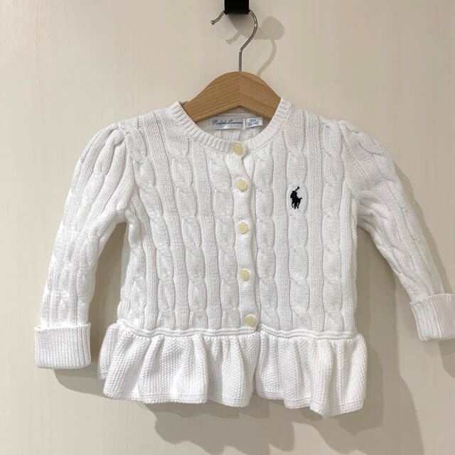 Ralph Lauren(ラルフローレン)のラルフローレン　ニットカーディガン12m キッズ/ベビー/マタニティのベビー服(~85cm)(カーディガン/ボレロ)の商品写真