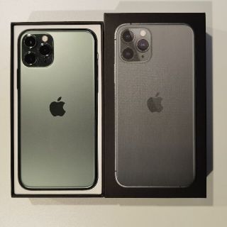 アップル(Apple)のiPhone11Pro/64GB/ミッドナイトグリーン/SIMフリー(スマートフォン本体)