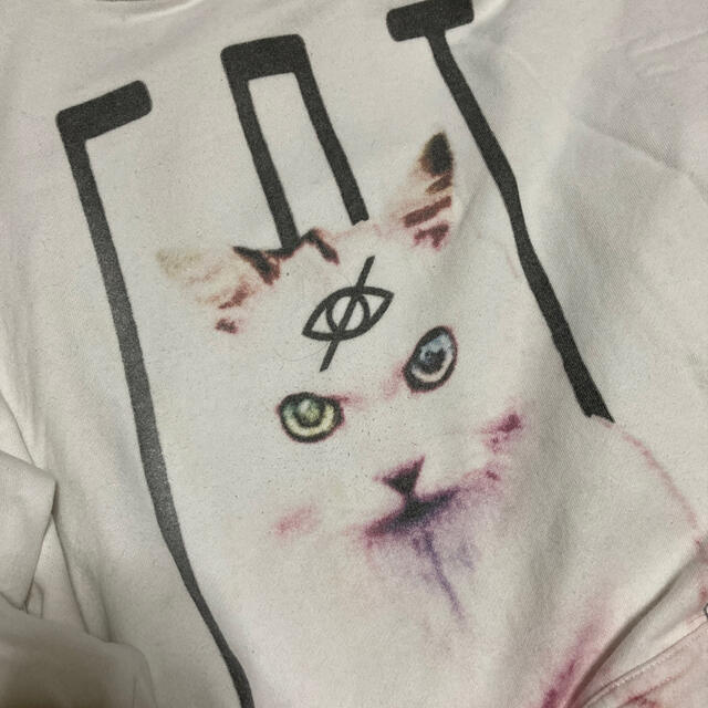 MILKBOY(ミルクボーイ)のKRY 猫 ネコ CAT BIG パーカー ホワイト  KRYclothing メンズのトップス(パーカー)の商品写真