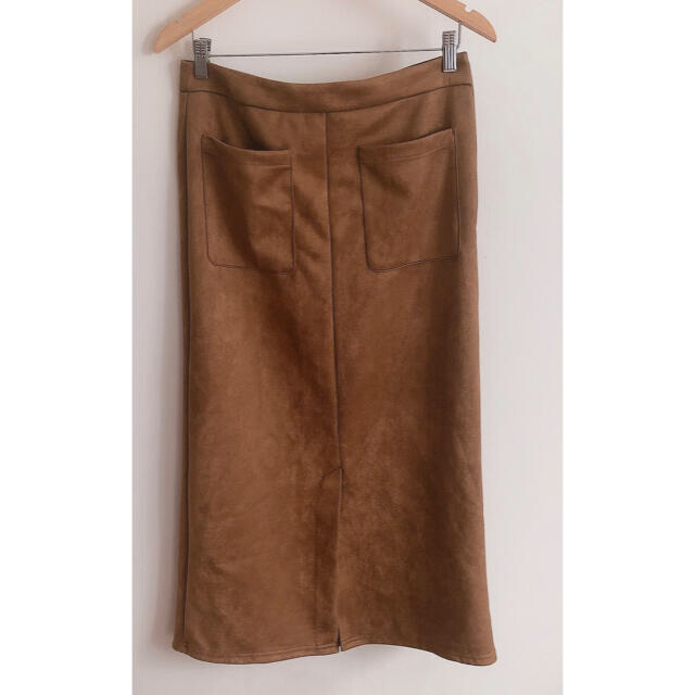 GU(ジーユー)のスエードタッチナローミディスカートQ   レディースのスカート(ロングスカート)の商品写真