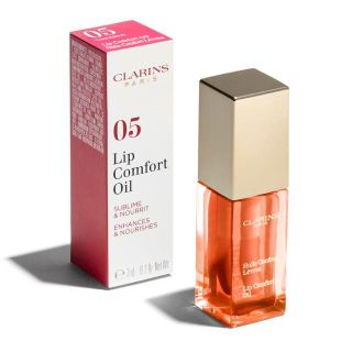 クラランス(CLARINS)の【新品未開封】クラランス コンフォート リップオイル 05 タンジェリン(リップケア/リップクリーム)