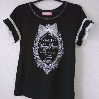 メゾピアノ(mezzo piano)のmezzo piano Tシャツ 黒 140 (Tシャツ/カットソー)