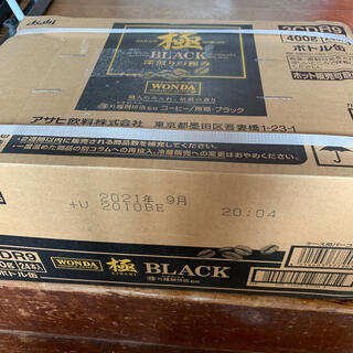 アサヒ(アサヒ)のアサヒWONDA極ブラック ボトル缶 400g24本 未開封ワンダ2021年9月(コーヒー)