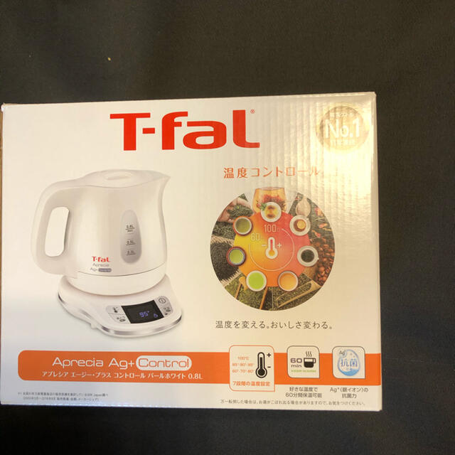 T-fal(ティファール)のティファール KO6201JP 電気ケトル 0.8L ホワイト スマホ/家電/カメラの生活家電(電気ケトル)の商品写真