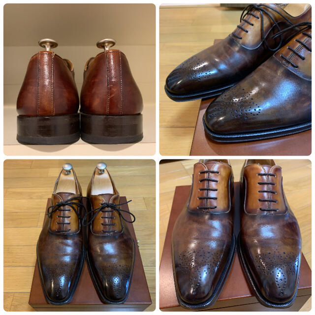 美品 マグナーニ Magnanni 42 ドレス ビジネスシューズ 革靴-