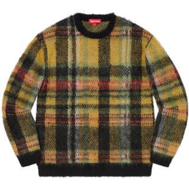 新品未使用購入先Ｌ supreme Brushed Plaid Sweater