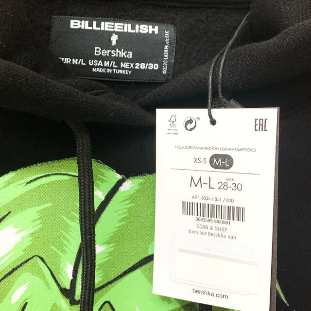 Bershka x Billie Eilish 2020 コラボフーディ