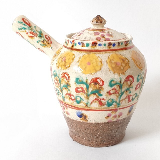 新品未使用】伊藤聡信 急須 ティーポット 人気作家 茶器 色絵 花柄