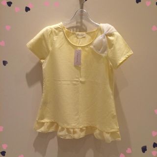 フェルゥ(Feroux)の新品タグ付♡Feroux肩リボンＴシャツ(Tシャツ(半袖/袖なし))