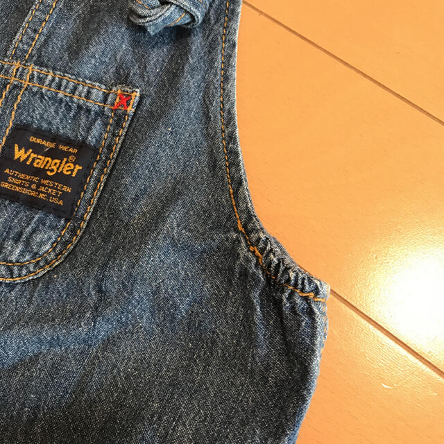 Wrangler(ラングラー)のキッズ　オーバーオール　デニム　Wrangler キッズ/ベビー/マタニティのベビー服(~85cm)(パンツ)の商品写真