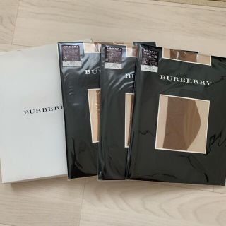 バーバリー(BURBERRY)の【Rio様専用】バーバリー ストッキング3本組(タイツ/ストッキング)