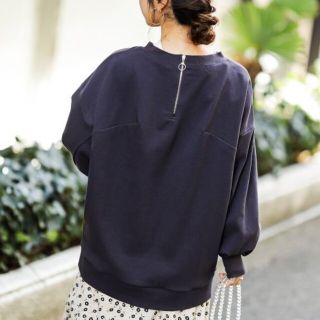 ナチュラルクチュール(natural couture)のねこさま専用☝️バッグジップポワン袖プルオーバー(トレーナー/スウェット)