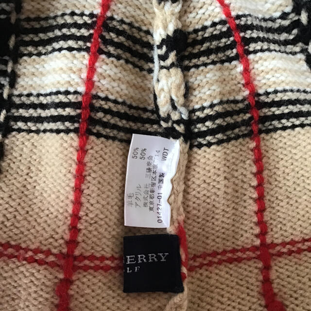 BURBERRY(バーバリー)の☆Burberry GOLF【バーバリー】ノバチェックニット帽　レディース スポーツ/アウトドアのゴルフ(その他)の商品写真