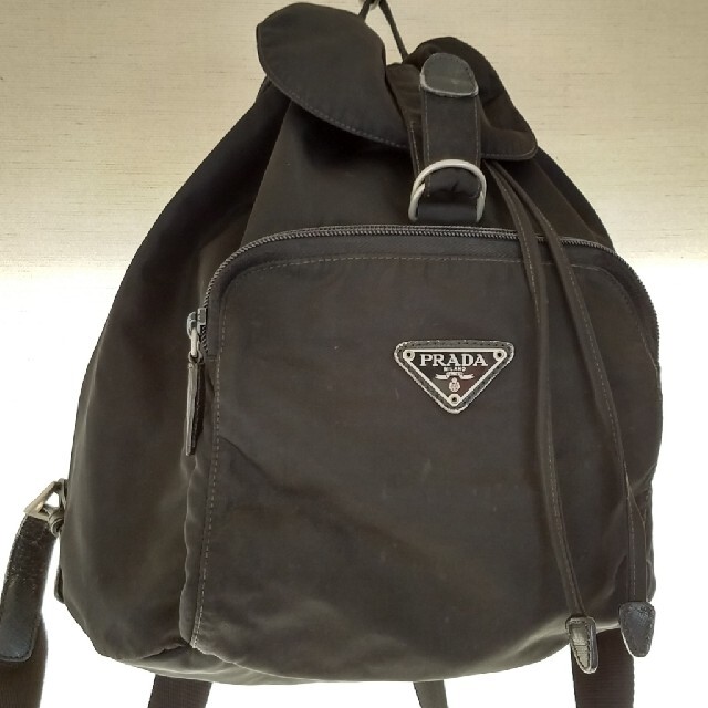 PRADA(プラダ)のプラダ　ナイロン　リュック　黒 レディースのバッグ(リュック/バックパック)の商品写真