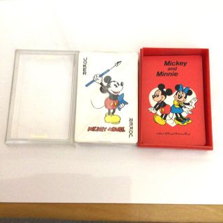 レトロ ディズニー ミッキーマウスとミニー トランプ 任天堂製の通販