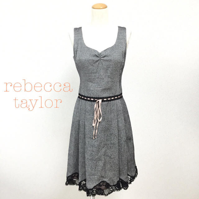 Rebecca Taylor(レベッカテイラー)の❤️送料込❤️ツイード柄ワンピース レディースのワンピース(ひざ丈ワンピース)の商品写真