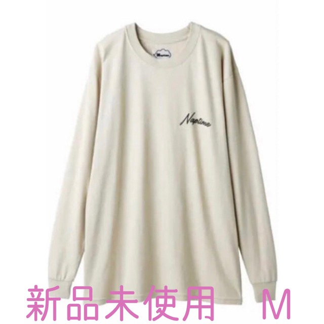 naptime. フォトプリントロングシャツ ベージュTシャツ/カットソー(七分/長袖)