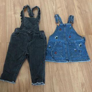 ザラキッズ(ZARA KIDS)のZARA  デニムサロペット　mさま専用(スカート)