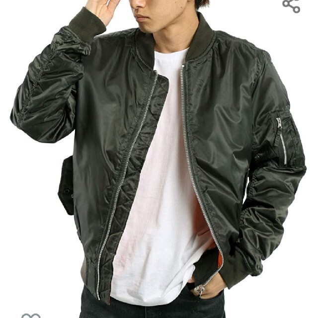 [新品] ﾏﾙｶﾜｼﾞｰﾝｽﾞ MA-1 ﾌﾗｲﾄｼﾞｬｹｯﾄ LL メンズのジャケット/アウター(フライトジャケット)の商品写真