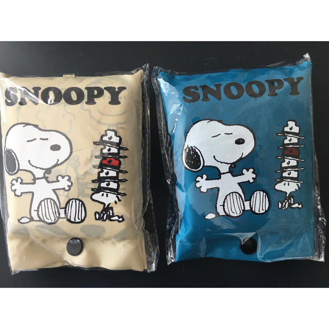 SNOOPY(スヌーピー)の限定　スヌーピー　ポーチ付きエコバック　2個セット レディースのバッグ(エコバッグ)の商品写真