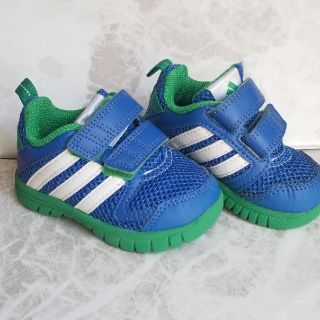 アディダス(adidas)のお値下げ☆【adidas】アディダススニーカー キッズ ブルー(スニーカー)