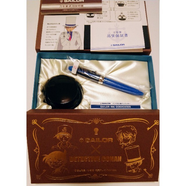 Sailor(セーラー)の名探偵コナン×セーラー万年筆 特製インク付セット　キッド エンタメ/ホビーのアニメグッズ(その他)の商品写真