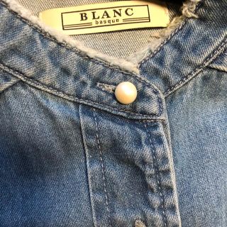 ブランバスク(blanc basque)のブランバスク・パールボタンシャツ(週末お値下げ)(シャツ/ブラウス(長袖/七分))