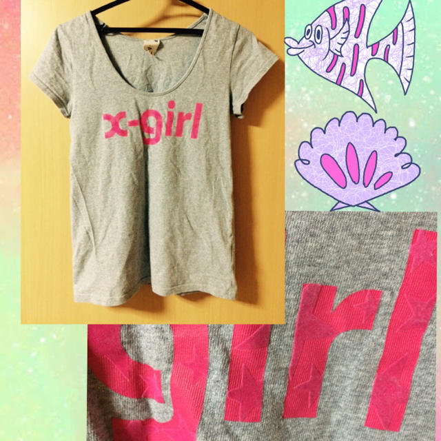 X-girl(エックスガール)のX-girl＊Tシャツ＊星ロゴ レディースのトップス(Tシャツ(半袖/袖なし))の商品写真