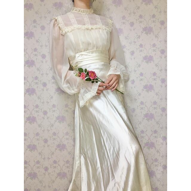 GUNNE SAX(ガニーサックス)のエドワディアン風ヴィンテージワンピース🎀 レディースのワンピース(ロングワンピース/マキシワンピース)の商品写真