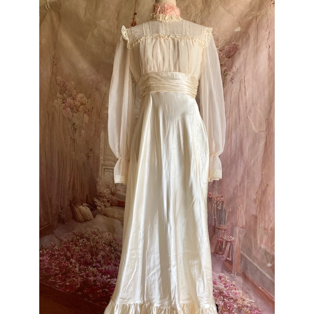 GUNNE SAX(ガニーサックス)のエドワディアン風ヴィンテージワンピース🎀 レディースのワンピース(ロングワンピース/マキシワンピース)の商品写真