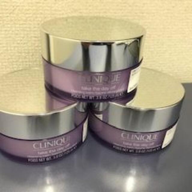 CLINIQUE(クリニーク)のクリニーク テイク ザ デイ オフ クレンジング バーム　125ml 新品　3個 コスメ/美容のスキンケア/基礎化粧品(クレンジング/メイク落とし)の商品写真