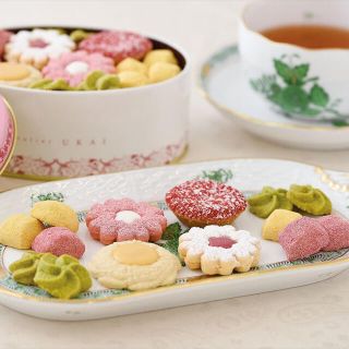 【3点セット】アトリエうかい 阪急限定フルール缶 ショコラ缶 クッキー サブレ