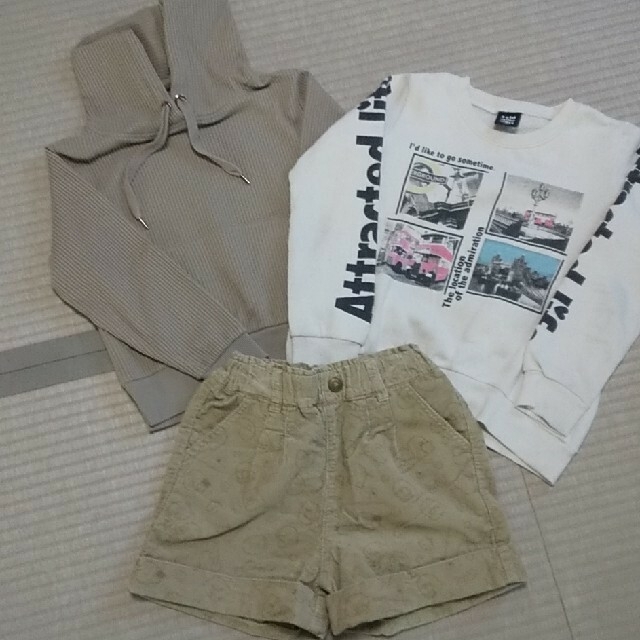 秋冬 130cm 洋服セット すみっコぐらし キッズ/ベビー/マタニティのキッズ服女の子用(90cm~)(パンツ/スパッツ)の商品写真