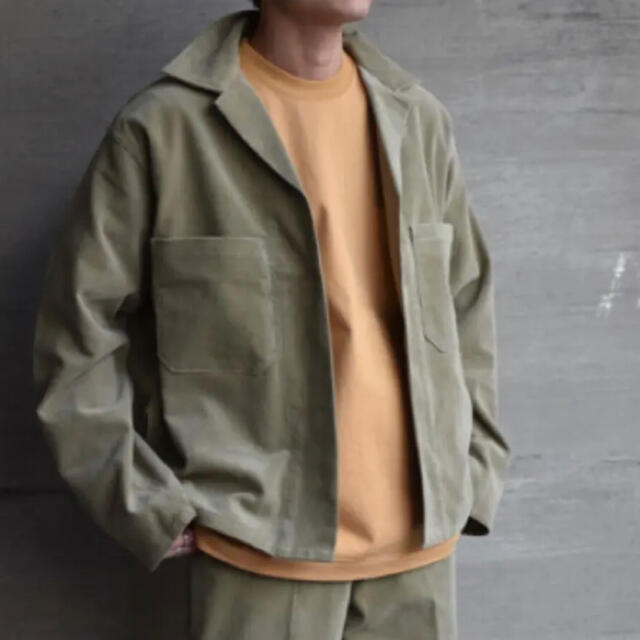 AURALEE WASHED CORDUROY SHIRTS JACKET