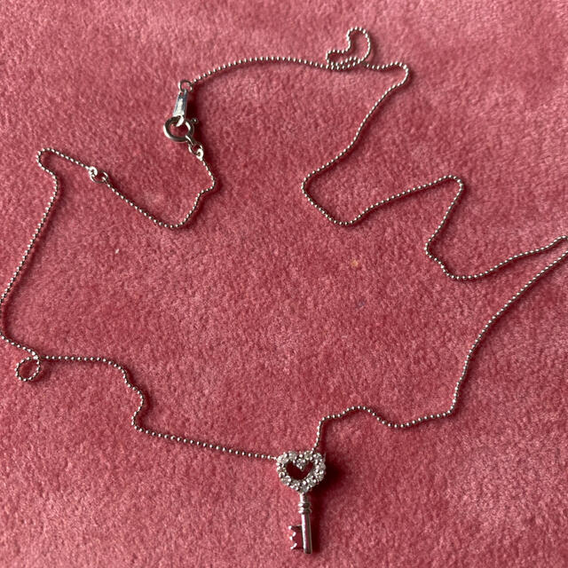 ☆K18WG キーモチーフネックレス ダイヤ0.12ct ☆ - puzzlepiece.co.jp