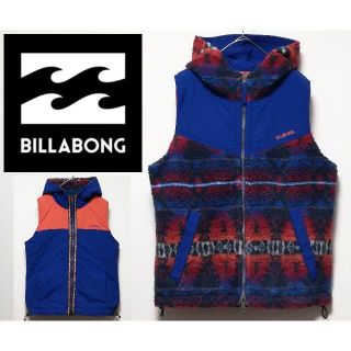 ステューシー(STUSSY)の396 BILLABONG リバーシブル ボア フリースベスト(ダウンベスト)