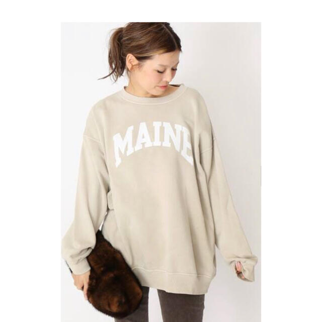 DEUXIEME CLASSE(ドゥーズィエムクラス)のMAINE vintage ベージュ レディースのトップス(トレーナー/スウェット)の商品写真