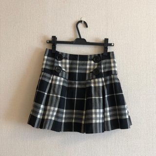 バーバリーブルーレーベル(BURBERRY BLUE LABEL)のBURBERRY バーバリー チェック ミニスカート 160 150 9号(スカート)