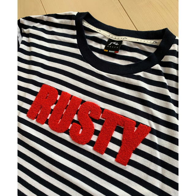 RUSTY(ラスティ)のRUSTY ボーダーTシャツ メンズのトップス(Tシャツ/カットソー(半袖/袖なし))の商品写真